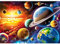 AIRDEA Weltraum Planeten Sonnensystem Diamond Painting Erwachsene, 5D Diamant Bilder, DIY Diamond Painting Set mit Zubehör für Home Wand Décor 40x30cm