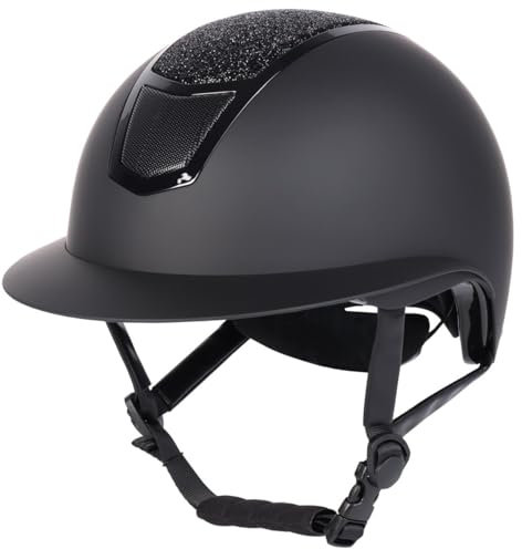 Harry's Horse Reithelm Sparkle Schwarz-Schwarz - 53-55 cm