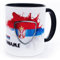 Serbien Србија Tasse mit Namen personalisiert Serbia Wappen serbische Flagge Fahnen Fanartikel Produkte 2025 Becher Geschenk Mann Frau Geburtstag Fussball Српски Цуп Шоља Produkte Keramik 330 ml