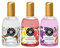 Les Petits Plaisirs - Lot de 3 - Eau de toilette Vanille Framboise, Violette Macaron & Coco. Eau de toilette femme, Gourmandes & Envoutantes. Coffret cadeau. Made in France. 110ml