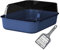 Baoblaze Bac Litiere pour Chat, Caisse Litiere pour Chat, Bleu, 40cmx28cmx16cm