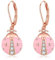 VONALA Marienkäfer Ohrringe für Damen Sterling Silber Miraculous Ladybug Leverback Ohrringe Drop Dangle Marienkäfer Schmuck für Mädchen Cubic-Zirconia