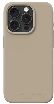 IDEAL OF SWEDEN Silicone iPhone 15 Pro Hülle MagSafe – Beige Design, Dünnes & Leichtes Case, Stoßfest & Stylisch Und Langlebig Für Optimalen Schutz Im Alltag