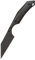 Berserk Blades - RAK - Feststehendes Sax Messer - Neck-Knife - Sheepsfoot Klinge - ca. 7,5 cm Klingenlänge - inkl. Kydex Scheide und Kette (Schwarz)