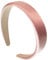 Wide Satin Padded Headband Plain Solid Color Hair Band Yoga Vintage Hair Hoop Fashion Head Band Fabric Covered Headband Sponge Spa Headband for Women Girls Pink