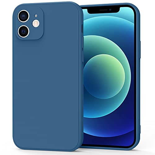Vancle Case for iPhone 12 Phone Case, Camera Protection Ultra Slim Case Anti-Scratch Shockproof Bumper Cover (Navy blue)