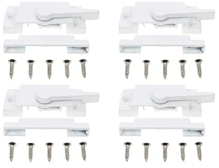 Uonlytech 4stücke Fenster-schnappschlösser Verstellbare Langlebige Fensterlatches Für Sicherheitsfenster Und Schiebefenster Einfacher Einbau Für Zuhause Und Büro