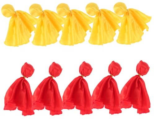 LRXIYODE 10 Stück Teiliges Strafe-flaggen für Schiedsrichter Leichte Wetterfeste Fußball Flag-football-wurf-flaggen in Rot und Gelb für Schiedsrichtertraining und Sportspiele