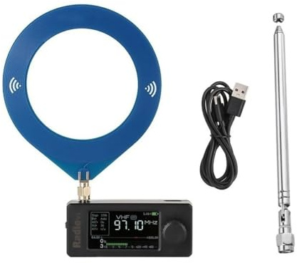 Teron S14732 Mini Ricevitore Radio Onde Corte, HF SW MW VHF All Band Radio, con Batteria 800mAh per Avventure All'Aperto, Viaggi