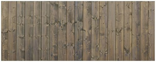 Wallario Küchenrückwand selbstklebend 115 x 50 cm, Motiv: Holzpaneelen in grau braun - Holzmuster mit Maserung | Spritzschutz abwischbar & pflegeleicht