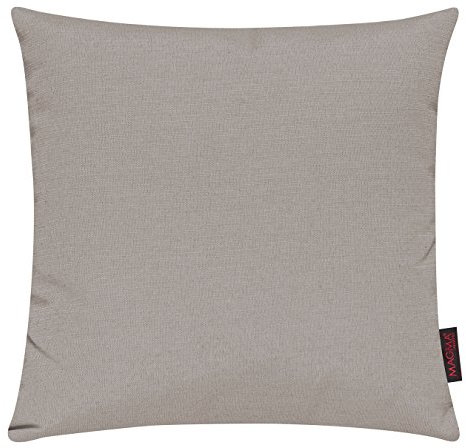 MAGMA Fino Kissenhülle ca. 40 x 40 cm hochwertig & knitterarm Farbe (69 Taupe) 1 Stück