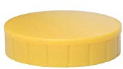 Magnet MAULsolid Ø 32 mm, | sicherer Halt für Notizen, auffällige Farbe, griffige Form, robust im Büroalltag, ideal für Whiteboard und Magnettafel