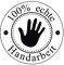 Rayher Stempel Handarbeit, rund, 3 cm ø, Motivstempel Holz, Holzstempel, Butterer Stempel, Rundstempel, 28856000