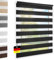 Doppelrollo Klemmfix ohne Bohren Schwarz 100x220 cm [Stoffbreite 96cm] Duo Rollo Fensterrollo für Fenster/Türen Gardine Klemmrollo Seitenzugrollo Sichtschutz Sonnenschutzrollo Zebrarollo