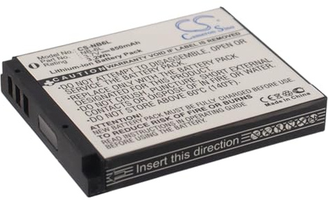 850mAh Batterie Kompatibel mit Canon PowerShot SD770 is, PowerShot SD980 is