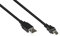 Good Connections Anschlusskabel USB 2.0 Stecker A an Stecker Mini B 5-pin - Folien- und Geflechtschirmung, Kupferadern (OFC) - schwarz, 1 m
