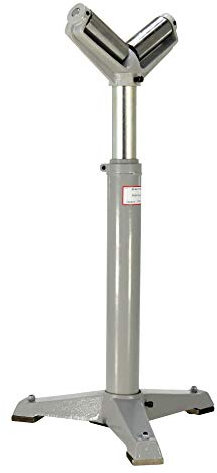 Vestil Stand-G-V-HP V Roller Stand with 33 to 43 Range, 19.25 Length, 19.22 Width, 33 Height, 1760 lb., Gray