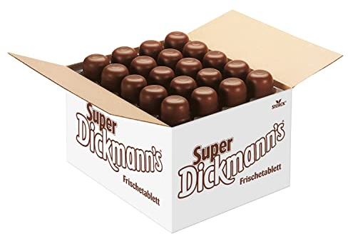 Super Dickmann's Schaumküsse 60-er Partybox (1 x 1680 g) – Schokoküsse mit lockerem Schaum, knuspriger Waffel und umhüllt von Vollmilch-Schokolade