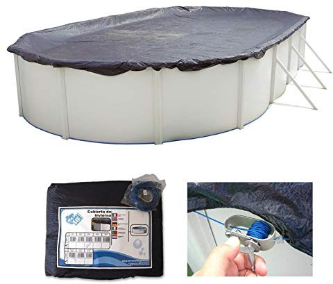 Piscine toi 4956 – Boîtier Ovale d'hiver, 915 x 457 cm, Couleur Bleu