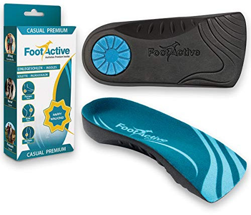 FootActive CASUAL PREMIUM - bei Fersensporn und Fußproblemen. 3/4 Sohle (46-48) XL