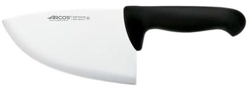 Arcos Serie 2900 - Chuletera - Hoja de Acero Inoxidable NITRUM de 180 mm - Mango inyectado en Polipropileno Color negro