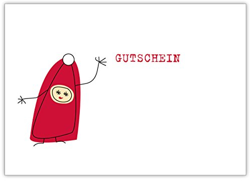Kartenkaufrausch Süßer Wichtel Weihnachtskarten Geschenk Gutschein für die beste Freundin/Familie und alle die man lieb hat • als edler Weihnachtsgruß zu Neujahr, Silvester für Familie Firma