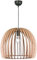 Reality Leuchten R30255030 Wood A++ to E, Pendelleuchte, Holz, E27, Holzfarben/Schwarz, 50 x 50 x 150 cm
