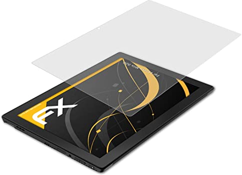 atFoliX Panzerfolie kompatibel mit Lenovo Miix 520 Schutzfolie, entspiegelnde und stoßdämpfende FX Folie (2X)