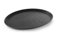 HENDI Serviertablett, Tablett, XL, Temperaturbeständig von -10° bis 100°C, Gastro Tablett, Polyester glasfaserverstärkt, oval, Antirutschbeschichtung, Schock- und bruchfest, 735x600mm, Schwarz