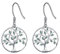 YL Damen Ohrringe Lebensbaum 925 Silber mit Smaragd Grün Schmuck Geschenkidee für Damen Mutter