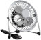 Invero 6-Inch USB Tilting Desktop Cooling Fan with Metal Shell and Aluminium Blades Ideal for Home, Office, Laptops, Notebooks, Desktop PC's and more - Simple Plug & Play - Chrome