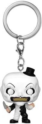 Funko POP! Keychain: Terrifier - Art the Clown | Offizielles Horror Merch - Schlüsselanhänger mit Mini Figur für Tasche und Rucksack - Wichtelgeschenk und Mitgebsel