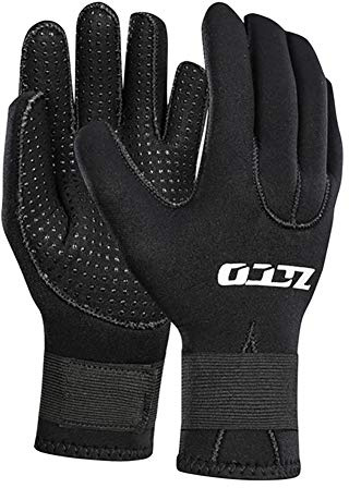 WYYHAA Gants De Plongée en Néoprène De 5Mm Antidérapants Gants De Plongée De Plongée À Plongée À Chaud avec Sangle Réglable pour Kayak De Surf De Plongée sous-Marine,XXL