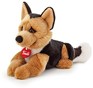 Trudi Pastore Tedesco Rusty Cane peluche gioco, regalo Natale e compleanno | 14x20x28cm taglia S | Classici cani peluche | modello 22323