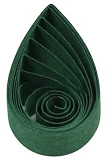ODETOJOY Quilling Papierstreifen 5mm Streifen Papier Quilling Streifen Sets 120 Stücke Länge 54cm (Waldgrün)