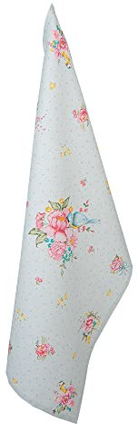 Clayre & Eef Geschirrtuch 50 * 70 cm Grün Baumwolle Rechteckig Blumen