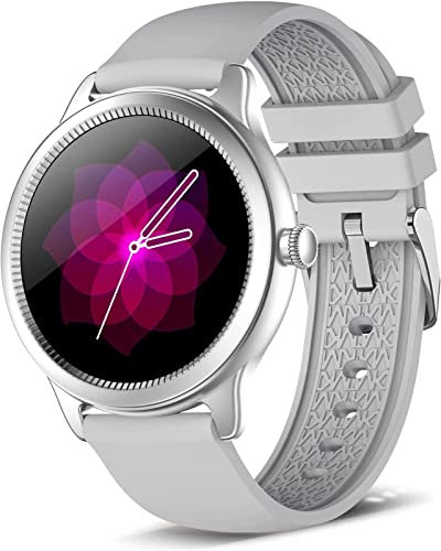 BELOF Smart Watch for Women, Full Touch Fitness Tracker Watch with Blood Oxygen, Blood Pressure, Heart Rate and Sleep Monitor, IP68 Waterproof Step Counter Watch