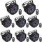 UKing LED Par Scheinwerfer 72W LED Strahler RGB DMX Bühnenlicht 7 Modi Partylicht Lichteffekte mit Fernbedienung für DJ Discolicht Hochzeit Weihnachten Bühnenbeleuchtung (8pcs)