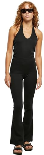Urban Classics Damen Ladies Stretch Interlock Neckholder Jumpsuit