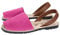 SANDALI 969 - Menorquinas da segatura da donna, colore fucsia, con soletta cucita in pelle e pavimento in gomma, ideali per l'estate, made in Spagna da donna, Fucsia, 40 EU