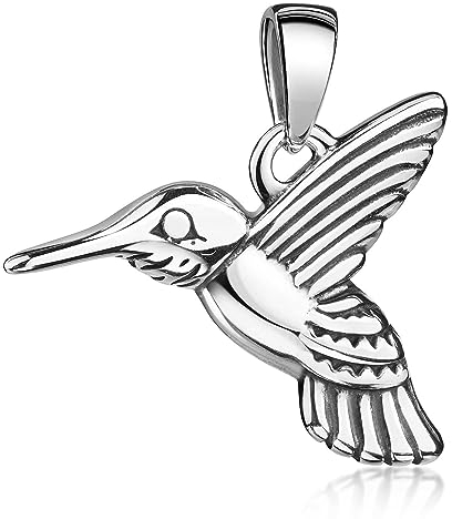 Materia Kolibri Schmuck Silber 925 - Damen Vogel Anhänger klein KA-211