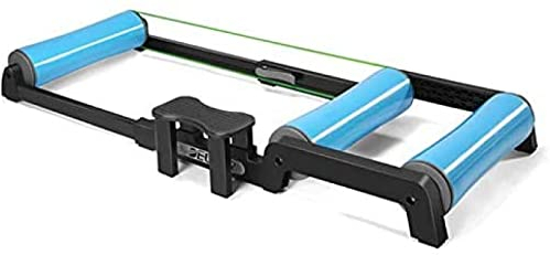YXBDD Rollentrainer für Mountainbikes & 700C, Heimtrainer mit 24-29 Zoll Kompatibilität - Unisex - Schwarz/Blau - Luftwiderstand