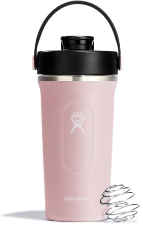 Hydro Flask - Insulated Shaker Bottle - Botella Mezcladora Aislada 709 ml (24 oz) para Batidos de Proteínas y Suplementos - Trillium