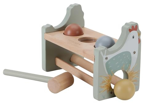 Little Dutch 7146 FSC Holz Hammerbank Huhn grün - Little Farm