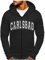 Generisch Hoodies Für Männer, Sweatjacke Herren,Winddichte Herren,Herren Winter Mit Kapuze Herren Zip Hoodie Reißverschluss Motorrad Bekleidung Herrn Trainingsjacke Baumwolle Hoodie (6XL, Schwarz)