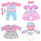 Puppenkleidung für 36-43 cm Baby Puppen, 4-Packungen (Keine Puppe)