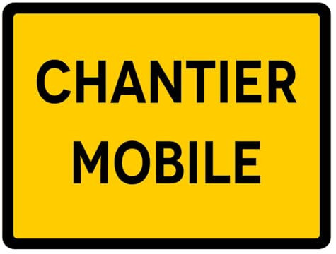 Signalétique.biz France - Signalisation de Travaux Temporaires Panneaux de Travaux Temporaires. Danger Chantier Temporaire -