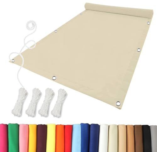 Filet Anti Chaleur Filet D'ombrage 1.8 x 3 m Taud Soleil Protection Voile Solaire 98% de Protection UV Toile Ombrage Tissu pour pergola, Jardin, Serre, poulailler, Couleur Crème