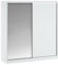 Vente-unique-Armadio 2 ante scorrevoli Con specchio L200 cm Bianco - OCHIRA