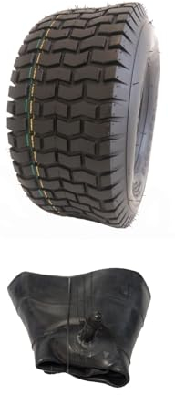 1 chambre à air + 1 pneu 18 x 6,50-8 S2101 pour tondeuse autoportée, tracteur de pelouse, fraise à neige, pneu à gazon 18 x 6,5-8 18 x 6,50-8 18 x 6,5-8, pneu de tondeuse à gazon, pneu profil crampons